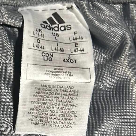 Adidas Women's Under the Lights Woven Warm Up Training Pants Gray Sz Large 16-18 - Picture 5 of 7